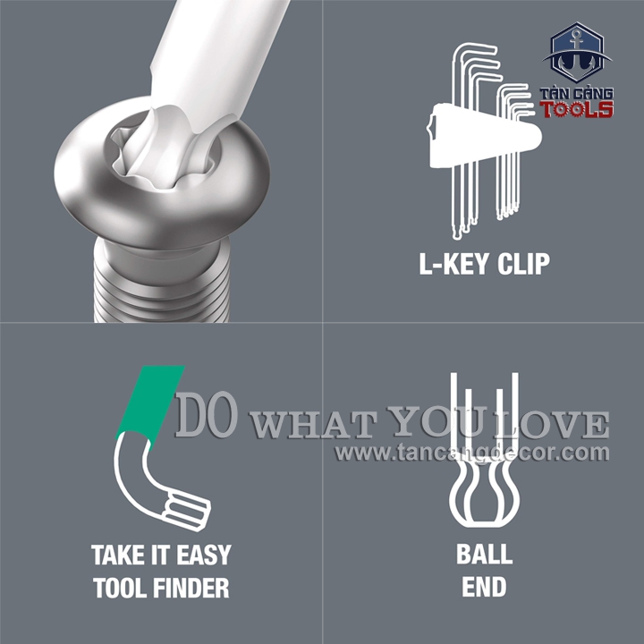 Bộ Lục Giác 9 Chi Tiết 967/9 TX XL Multicolour 1 Wera 05024480001 - Ảnh 3