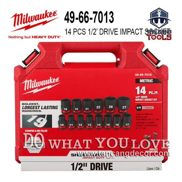Bộ Đầu Tuýp Siết Bu Lông 1/2 inches 14 Chi Tiết Milwaukee 49-66-7013