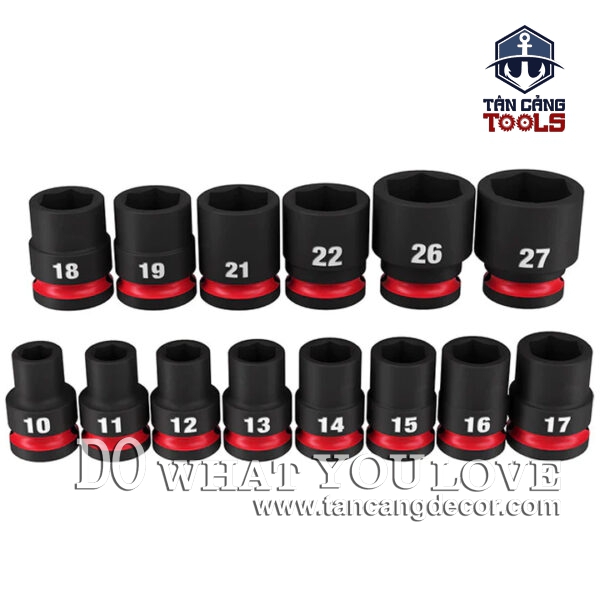 Alternative view of Bộ Đầu Tuýp Siết Bu Lông 1/2 inches 14 Chi Tiết Milwaukee 49-66-7013