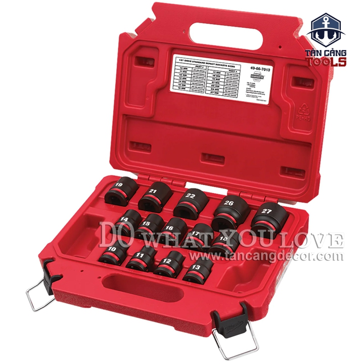 Bộ Đầu Tuýp Siết Bu Lông 1/2 inches 14 Chi Tiết Milwaukee 49-66-7013 - Ảnh 3