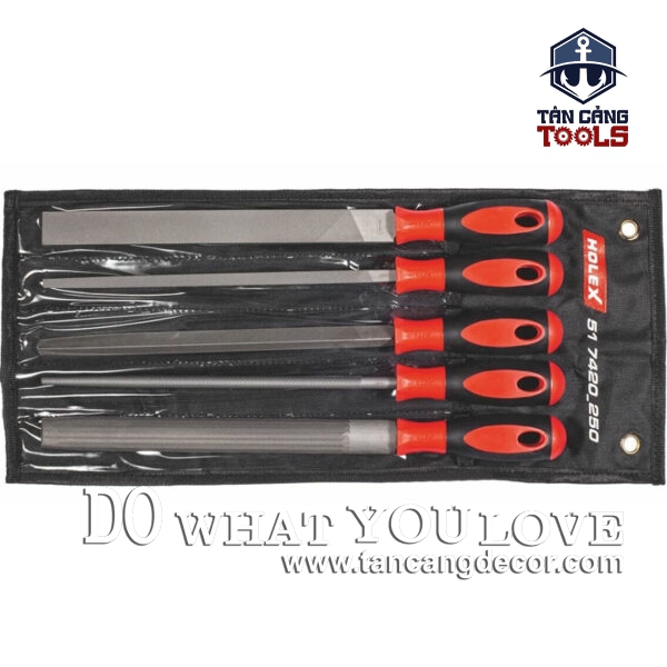 Alternative view of Bộ 5 Cây Dũa Dài 250 mm Holex 51 7420 250