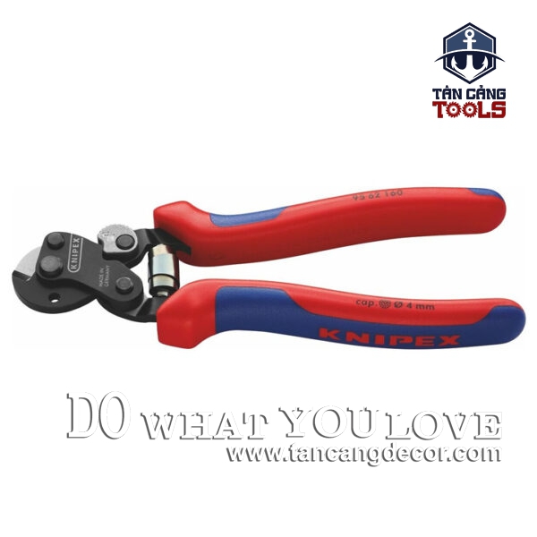 Kìm Cắt Cáp Sợi Thép 160 mm Knipex 95 62 160 - Ảnh 6