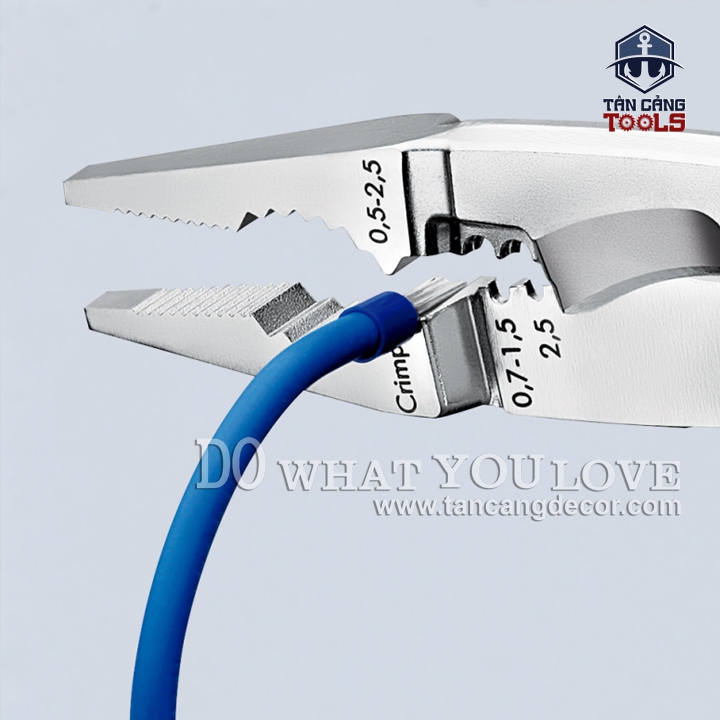 Kìm Tuốt Dây Đa Năng 200 mm Cách Điện 1000V Knipex 13 96 200 ( Có Lò Xo ) - Ảnh 5