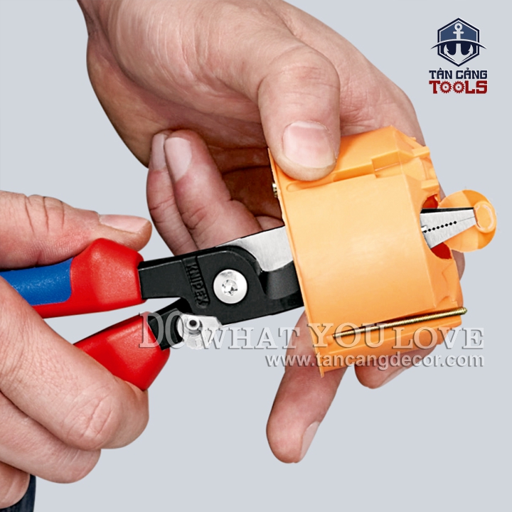 Kìm Tuốt Dây Đa Năng 200 mm Cách Điện 1000V Knipex 13 96 200 ( Có Lò Xo ) - Ảnh 7