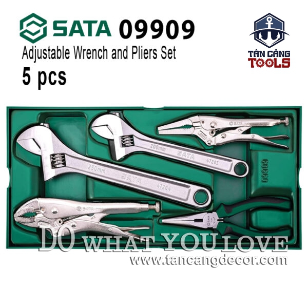 Bộ Dụng Cụ Đa Năng Kìm Mỏ Lếch 5 Chi Tiết Sata 09909