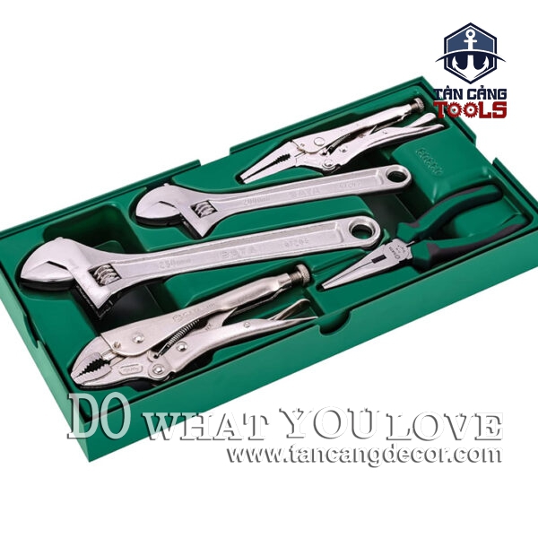 Alternative view of Bộ Dụng Cụ Đa Năng Kìm Mỏ Lếch 5 Chi Tiết Sata 09909