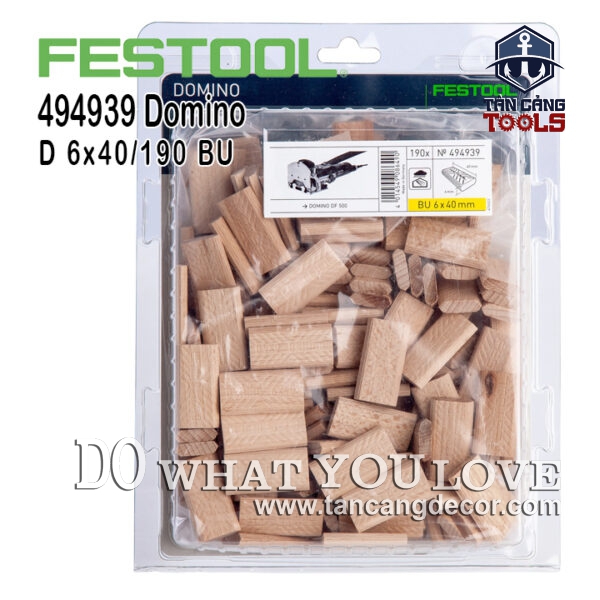 Chốt Gỗ Festool Domino D 6x40/190 BU (494939)