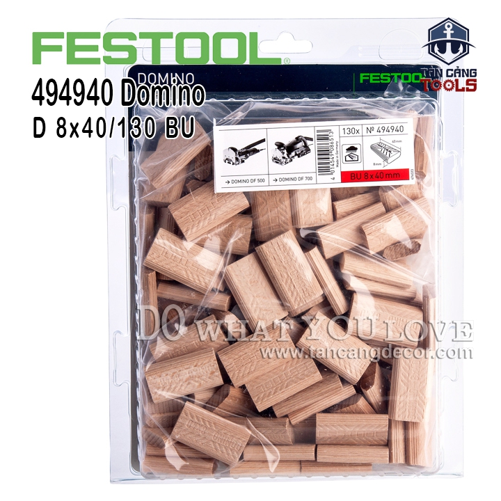 Chốt Gỗ Festool Domino D 8x40/130 BU (494940)