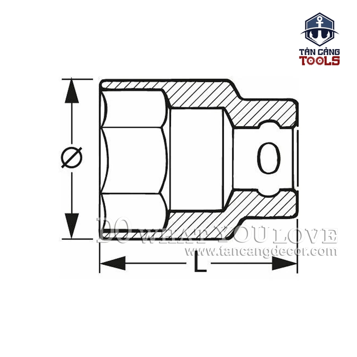 Đầu Tuýp 1/2 Inches Cách Điện 1000V 17 mm Holex 643807 17 - Ảnh 2