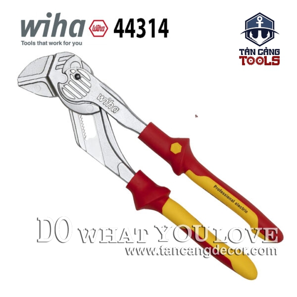 Kìm Mỏ Quạ Cách Điện 1000V 250 mm Wiha 44314