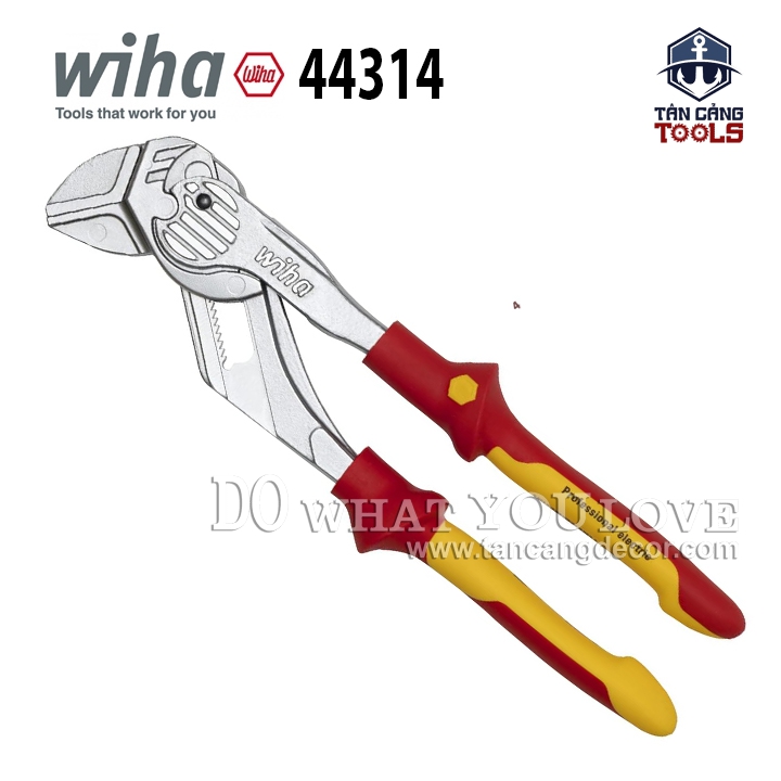 Kìm Mỏ Quạ Cách Điện 1000V 250 mm Wiha 44314