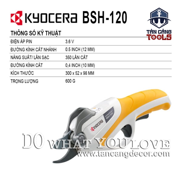 Alternative view of Máy Cắt Cành Dùng Pin Kyocera BSH-120