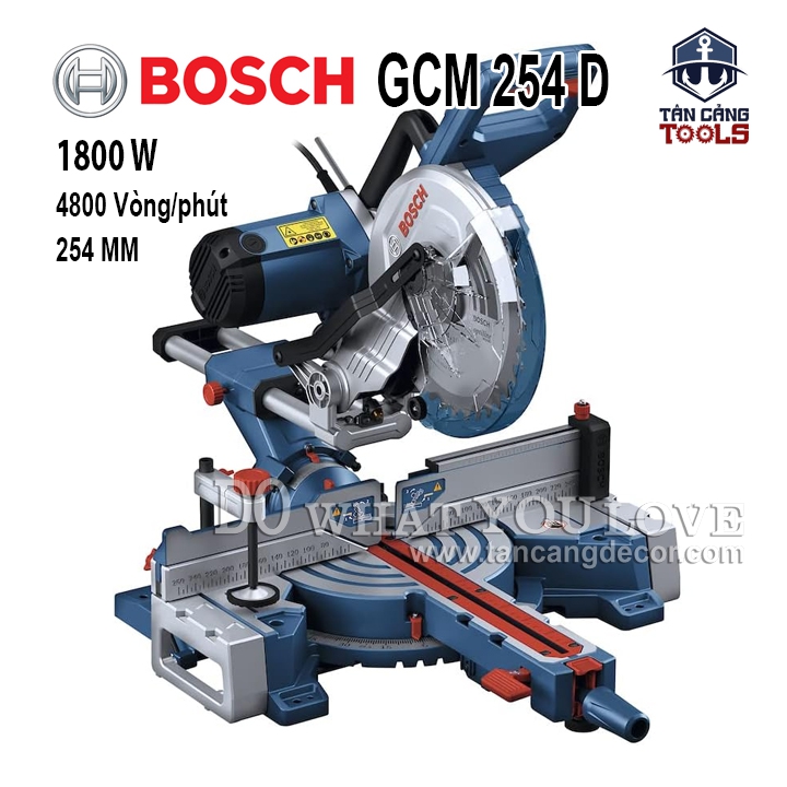 Máy Cưa Cắt Đa Góc Trục Trượt Bosch GCM 254D