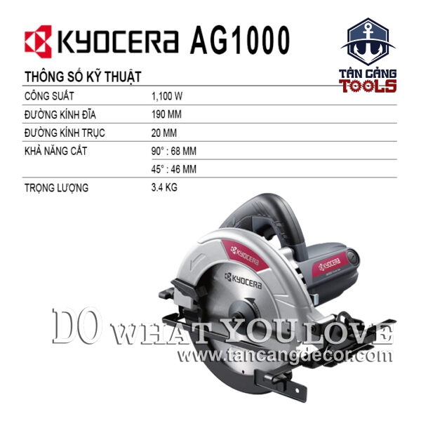 Alternative view of Máy Cưa Đĩa 190mm Kyocera AW1910 1100W