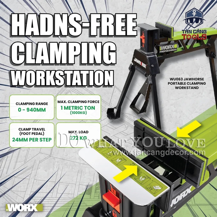 Bàn Thao Tác Worx WU063 ( JawHorse ) - Ảnh 3