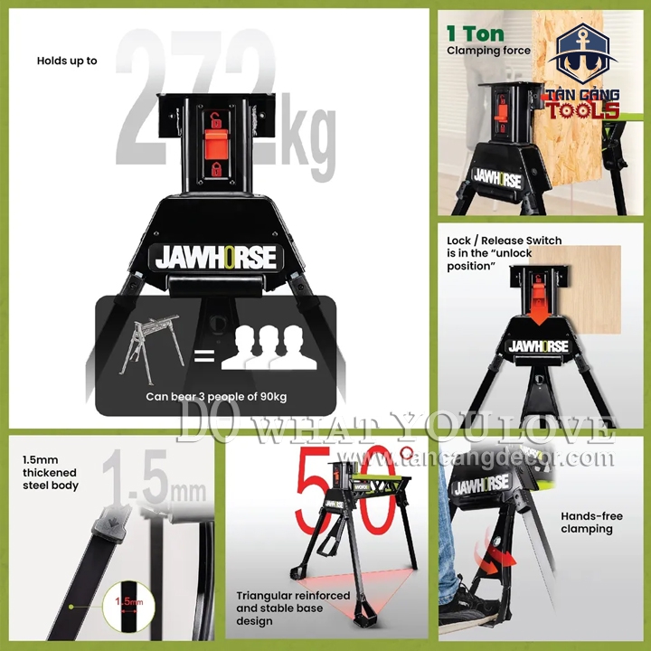 Bàn Thao Tác Worx WU063 ( JawHorse ) - Ảnh 4