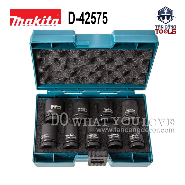 Bộ Đầu Tuýp Siết Bu Lông 1/2 inches 9 Chi Tiết Makita D-42575