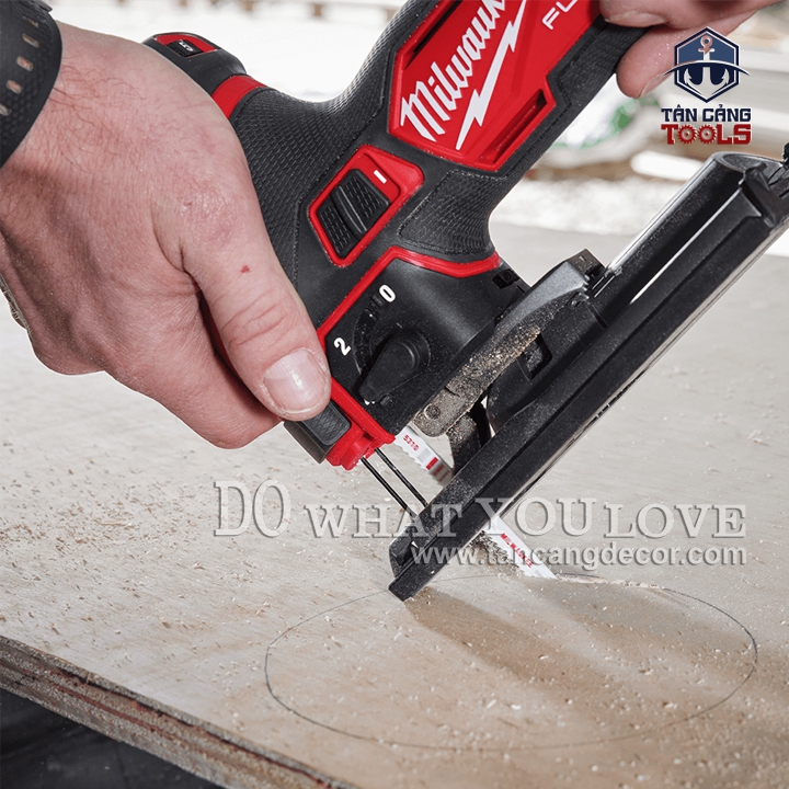 Máy Cưa Lọng Dùng Pin Có 6 Cấp Điều Tốc M12 Milwaukee FJS-0 - Ảnh 11