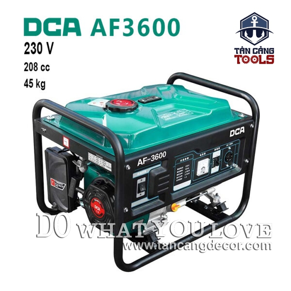 Máy Phát Điện Dùng Xăng 2800W DCA AF3600