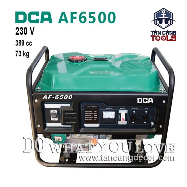 Máy Phát Điện Dùng Xăng 5000W DCA AF6500