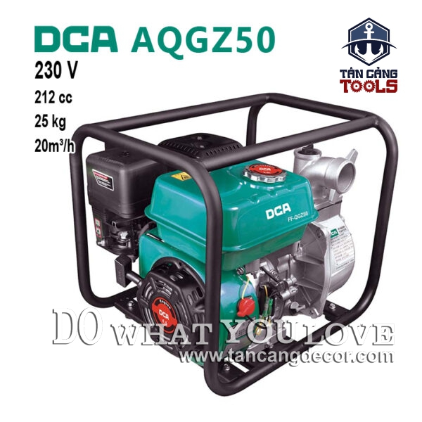 Máy Bơm Nước Dùng Xăng 3200W DCA AQGZ50