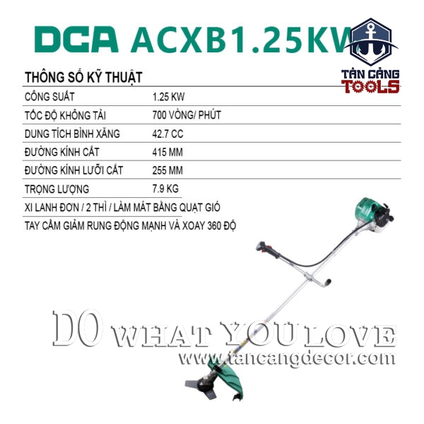 Alternative view of Máy Cắt Cỏ Dùng Xăng DCA ACXB1.25KW