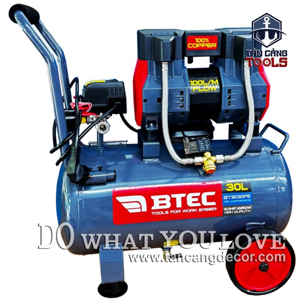 Máy Nén Khí Không Dầu 30 Lít 2250W BTEC BT3030FE - Ảnh 3