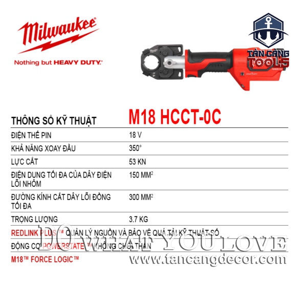 Alternative view of Máy Bấm Cốt Pin Milwaukee 6T M18 HCCT-0