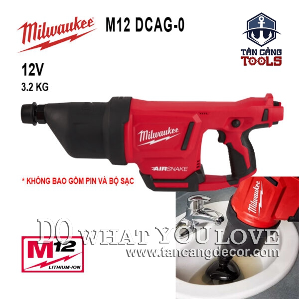 Máy Thông Hơi Milwaukee M12 DCAG-0