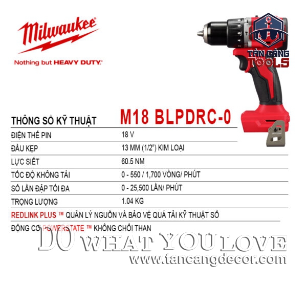Alternative view of Máy Khoan Động Lực Milwaukee M18 BLPDRC-0
