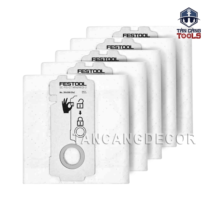 Túi Lọc Tự Làm Sạch Festool SelfClean SC-FIS-CT MINI/MIDI-2/5/CT15 (204308) - Ảnh 3
