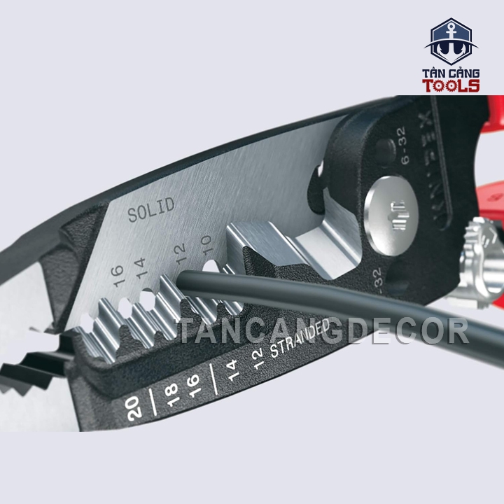 Kìm Tuốt Dây Đa Năng 215 mm Knipex 13 72 8 ( Có Lò Xo ) - Ảnh 9