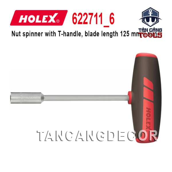 Tay Vặn Lục Giác Chữ T 6 mm Holex 622711 6