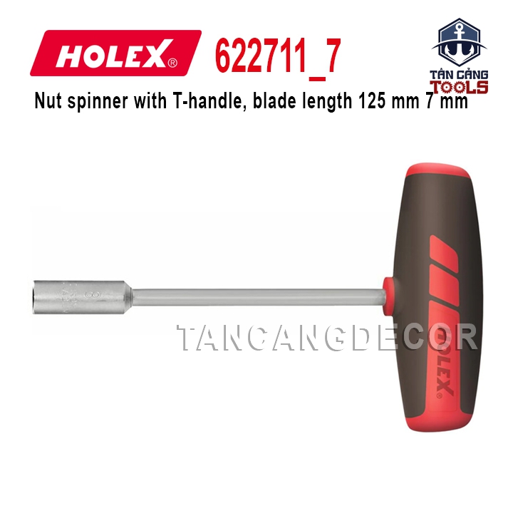 Tay Vặn Lục Giác Chữ T 7 mm Holex 622711 7