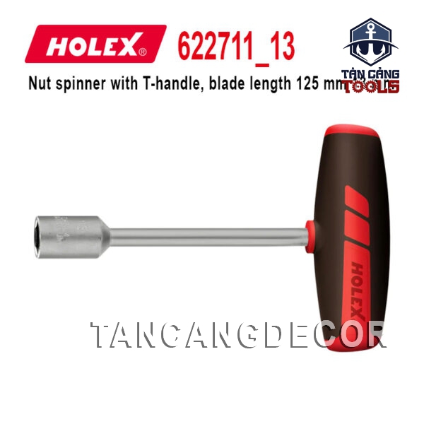 Tay Vặn Lục Giác Chữ T 13 mm Holex 622711 13