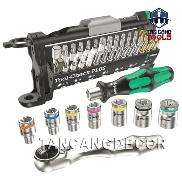 Alternative view of Bộ Vặn Vít 1/4 Và Đầu Khẩu 1/4 Inches 39 Chi Tiết CheckPlus Wera 05 056490 001