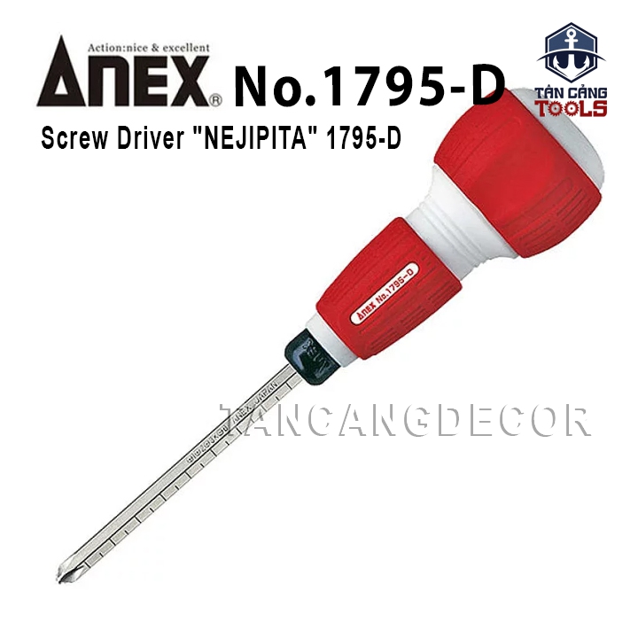 Tuốc Vít 2 Đầu Chi Tiết Thay Đổi Chiều Dài Anex No.1795-D