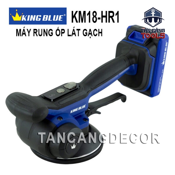 Combo Máy Rung Ốp Lát, Hít Gạch Dùng Pin 18V Kingblue KM18-HR1 ( Thân Máy, 1 Pin 2.0Ah , 1 Sạc, 1 Thùng )