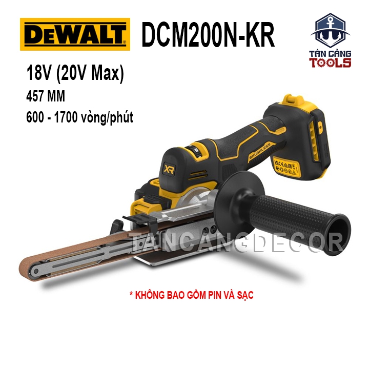 Máy Chà Nhám Băng 13 x 457 Mm Dùng Pin 18V Dewalt DCM200N ( Thân Máy )