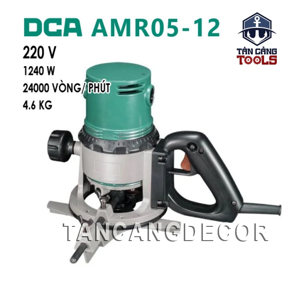 Máy Phay DCA AMR05-12 Cốt 12.7 mm 1240W