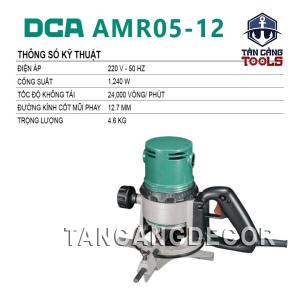 Alternative view of Máy Phay DCA AMR05-12 Cốt 12.7 mm 1240W