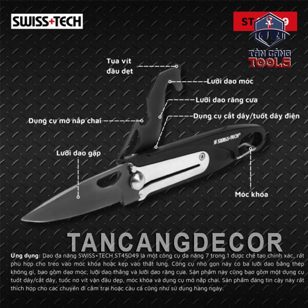 Dao Đa Năng 7 in 1 Swiss+Tech ST45049 - Ảnh 3