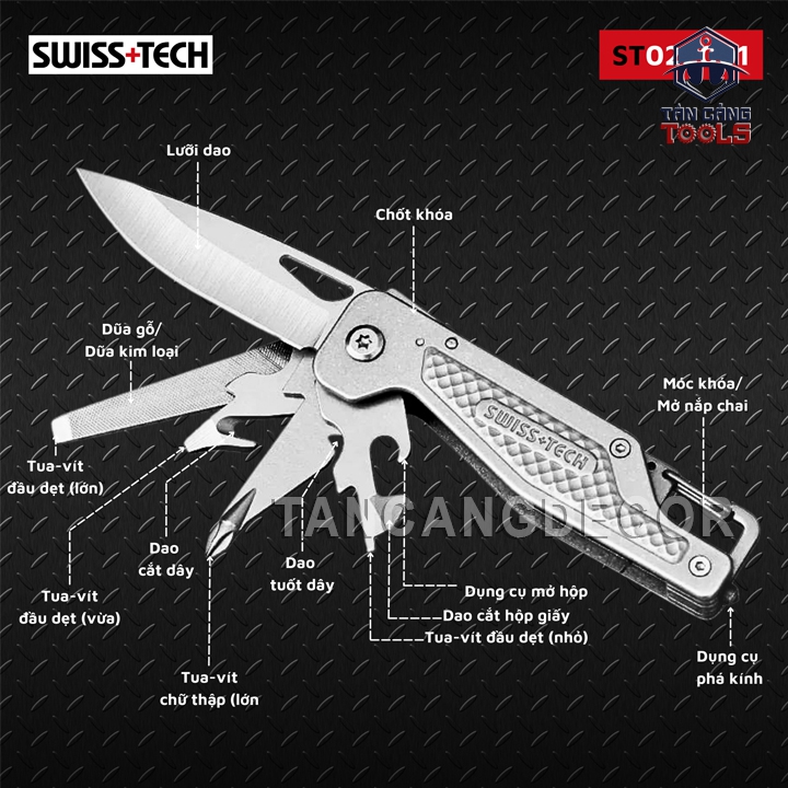 Dao Đa Năng 13 in 1 Swiss+Tech ST022001 - Ảnh 4