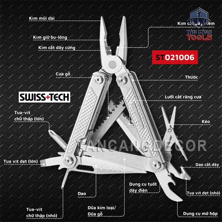 Dao Đa Năng 17 in 1 Swiss+Tech ST021006 - Ảnh 2