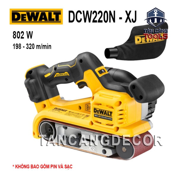 Máy Chà Nhám Băng Dùng Pin 18V Dewalt DCW220N-XJ ( Thân Máy )