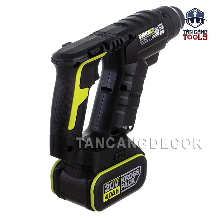 Máy Khoan Bê Tông 2 Chế Độ Dùng Pin 20V Worx WU380S.9 ( Thân Máy ) - Ảnh 4