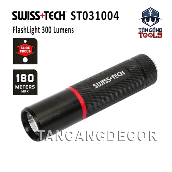 Đèn Pin Chiếu Sáng 300 Lumens Swiss+Tech ST031004