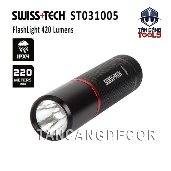 Đèn Pin Chiếu Sáng 420 Lumens Swiss+Tech ST031005