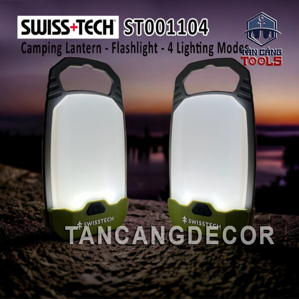 Bộ 2 Đèn Xách Tay Chiếu Sáng Cắm Trại 150 Lumens Swiss+Tech ST001104
