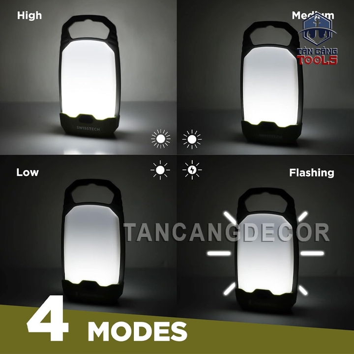 Bộ 2 Đèn Xách Tay Chiếu Sáng Cắm Trại 150 Lumens Swiss+Tech ST001104 - Ảnh 7